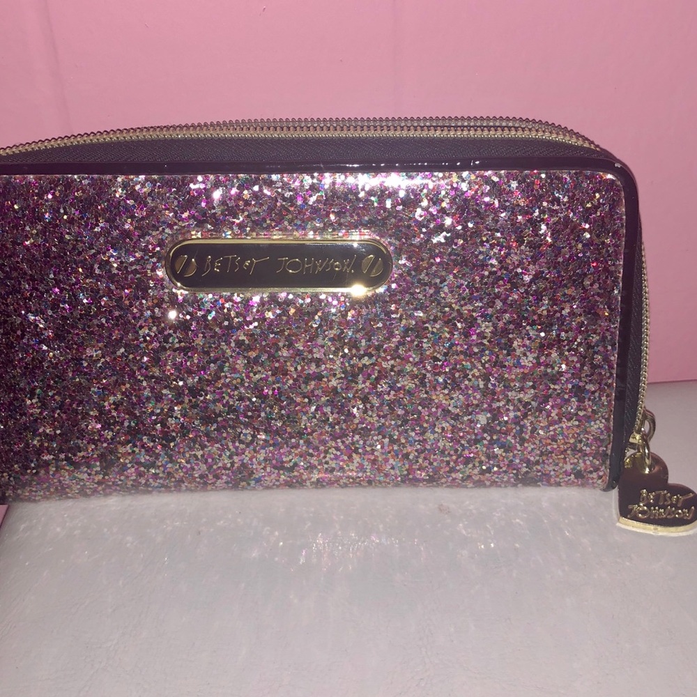 Betsey Johnson Glitter Wallet